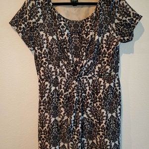 J Crew Black White Dress